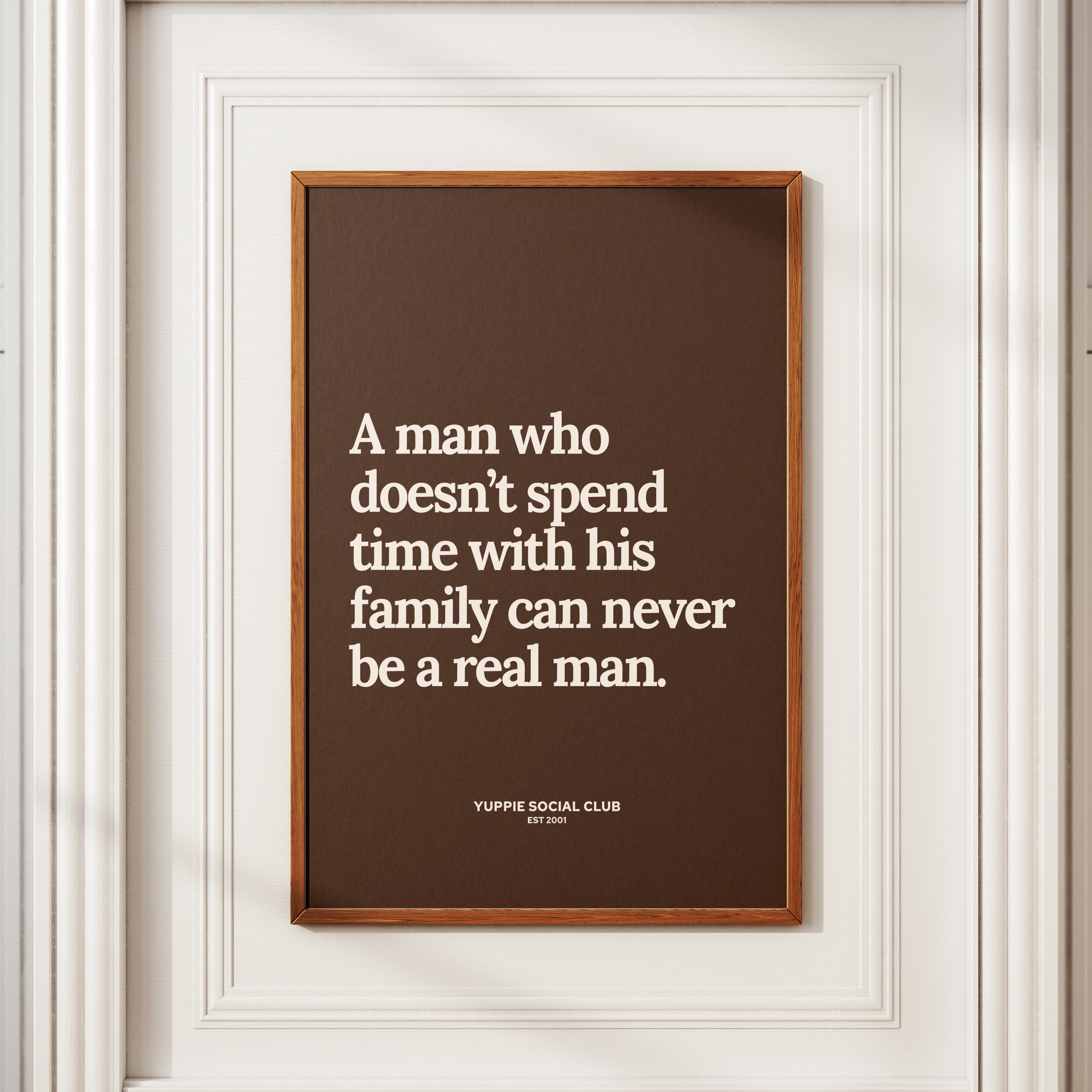A Man Who Doesn't Quote Poster