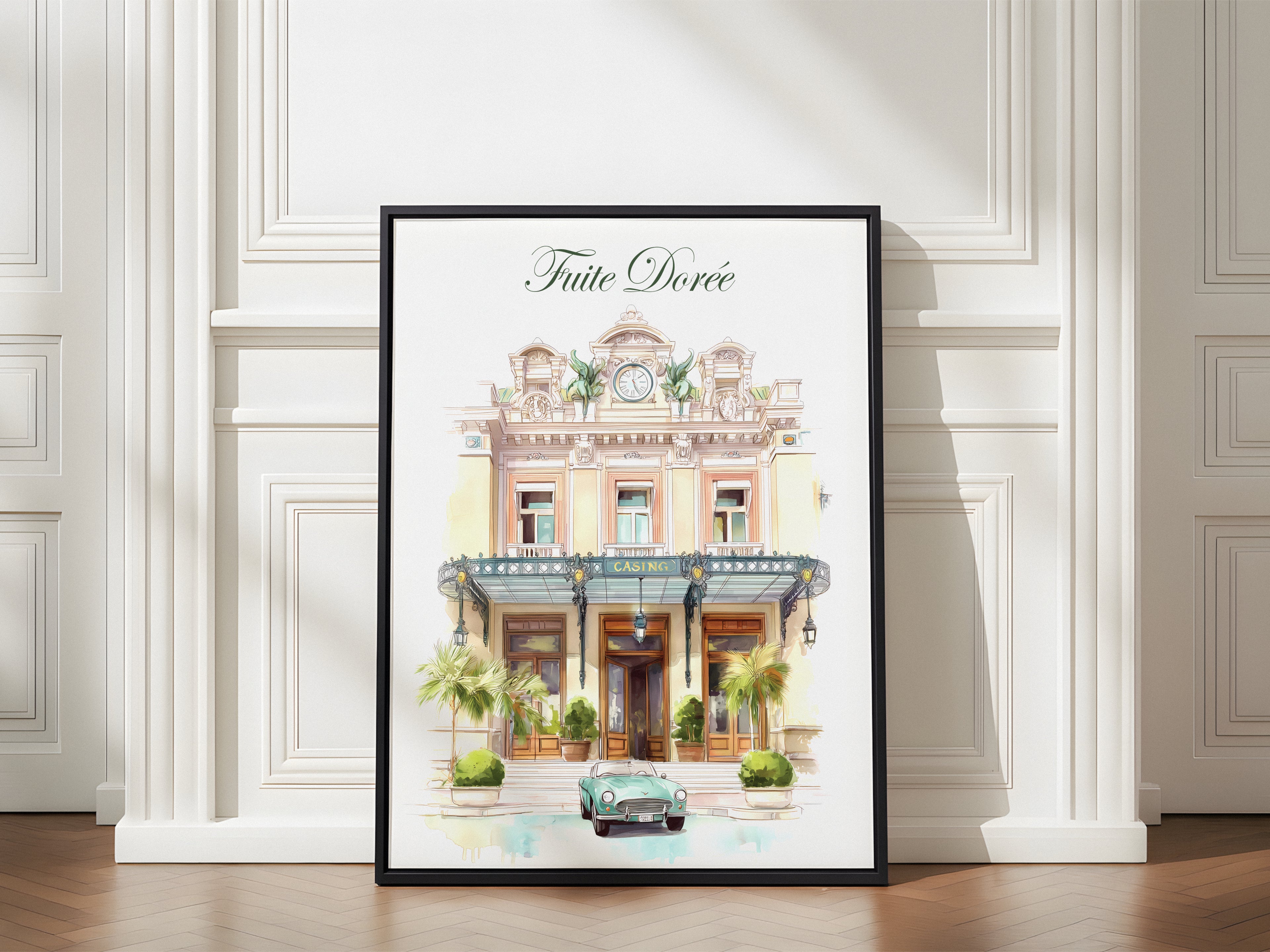 Fuite Dorée Luxury Architecture Wall Art