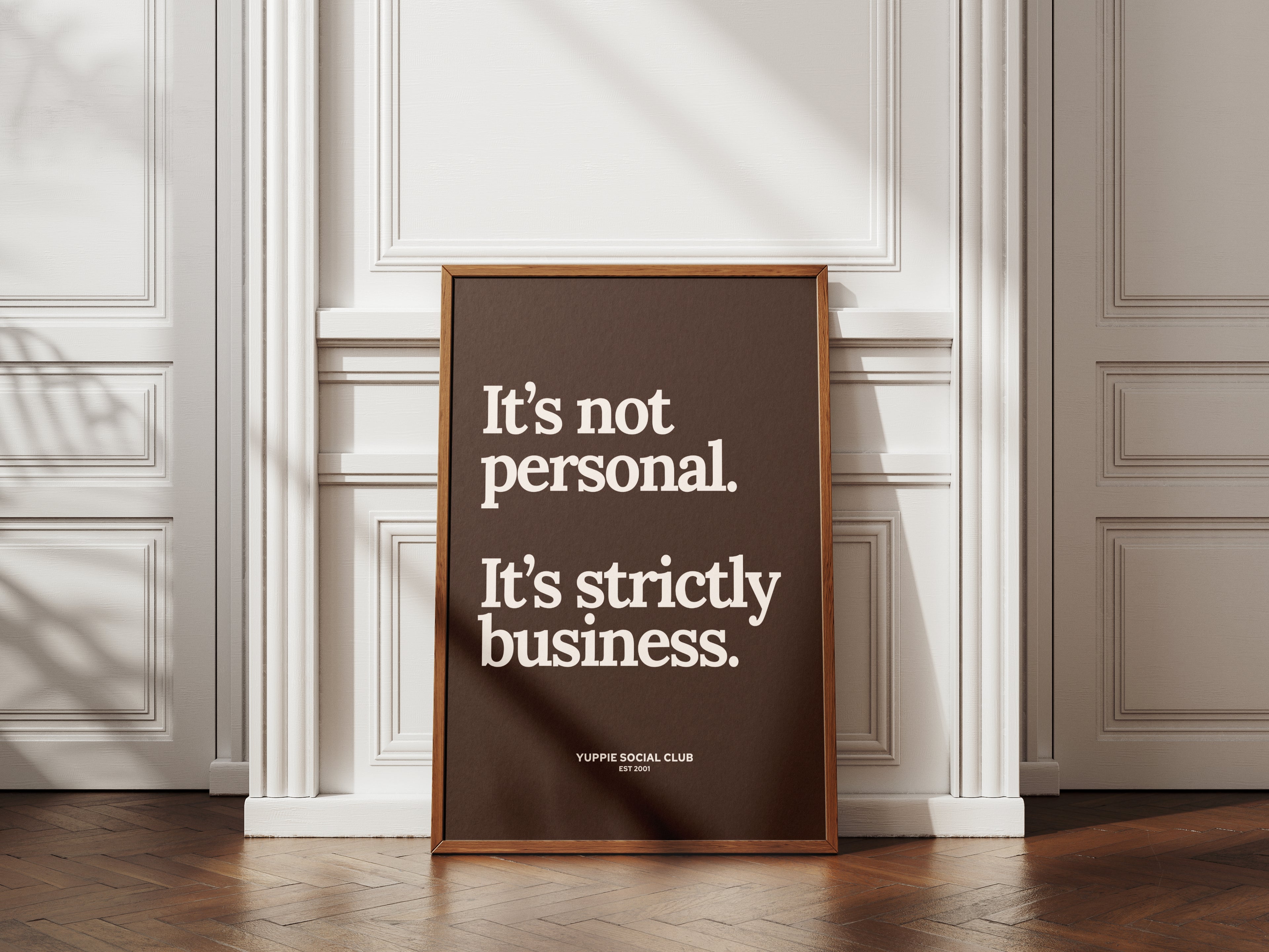 It's Not Personal Quote Poster