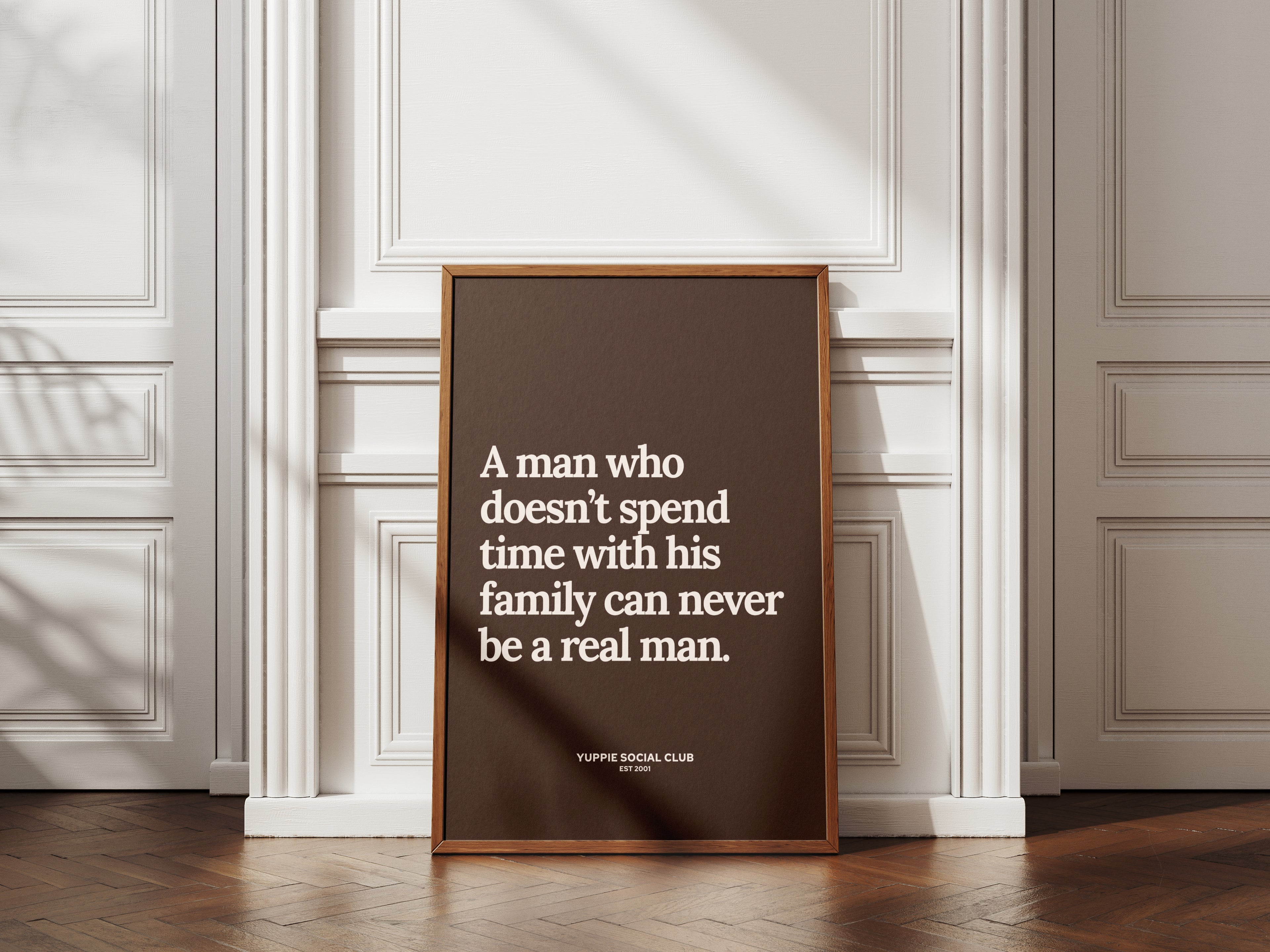 A Man Who Doesn't Quote Poster