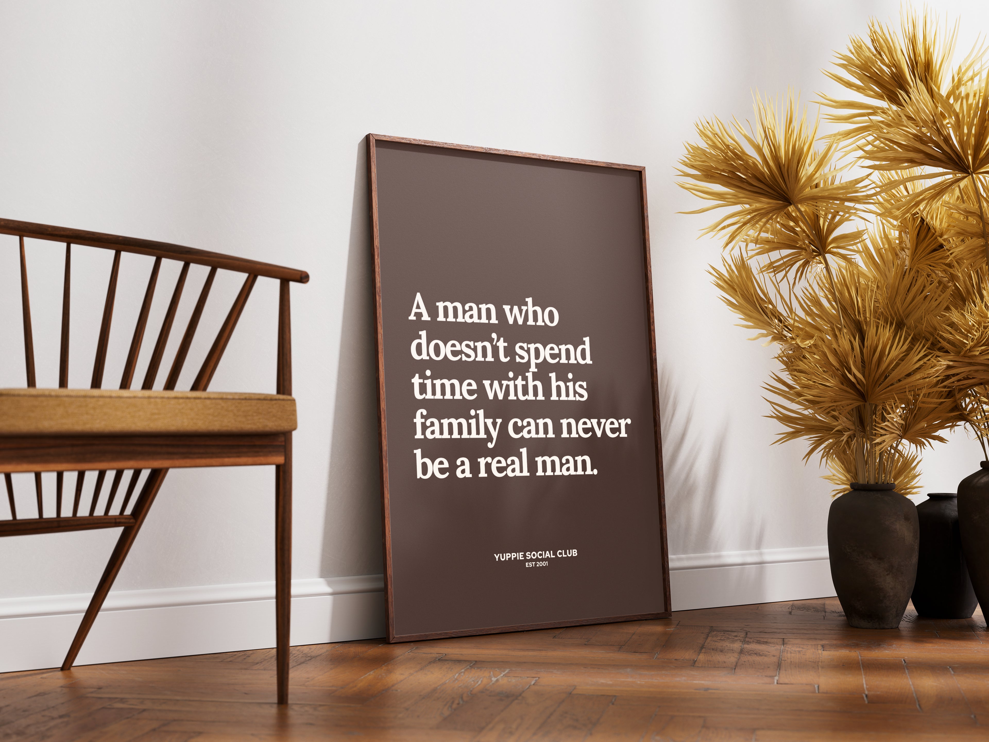 A Man Who Doesn't Quote Poster