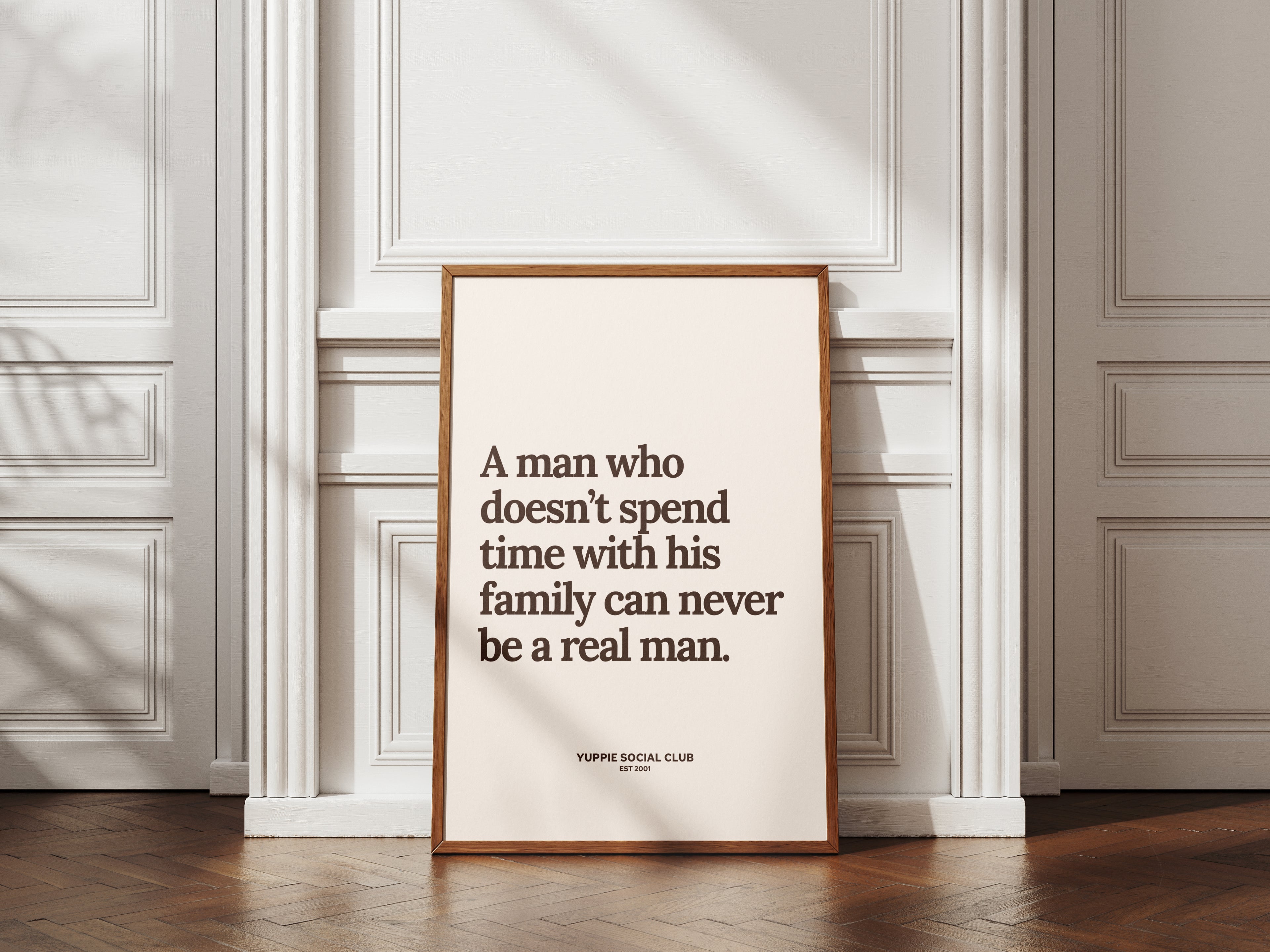 A Man Who Doesn't Quote Poster