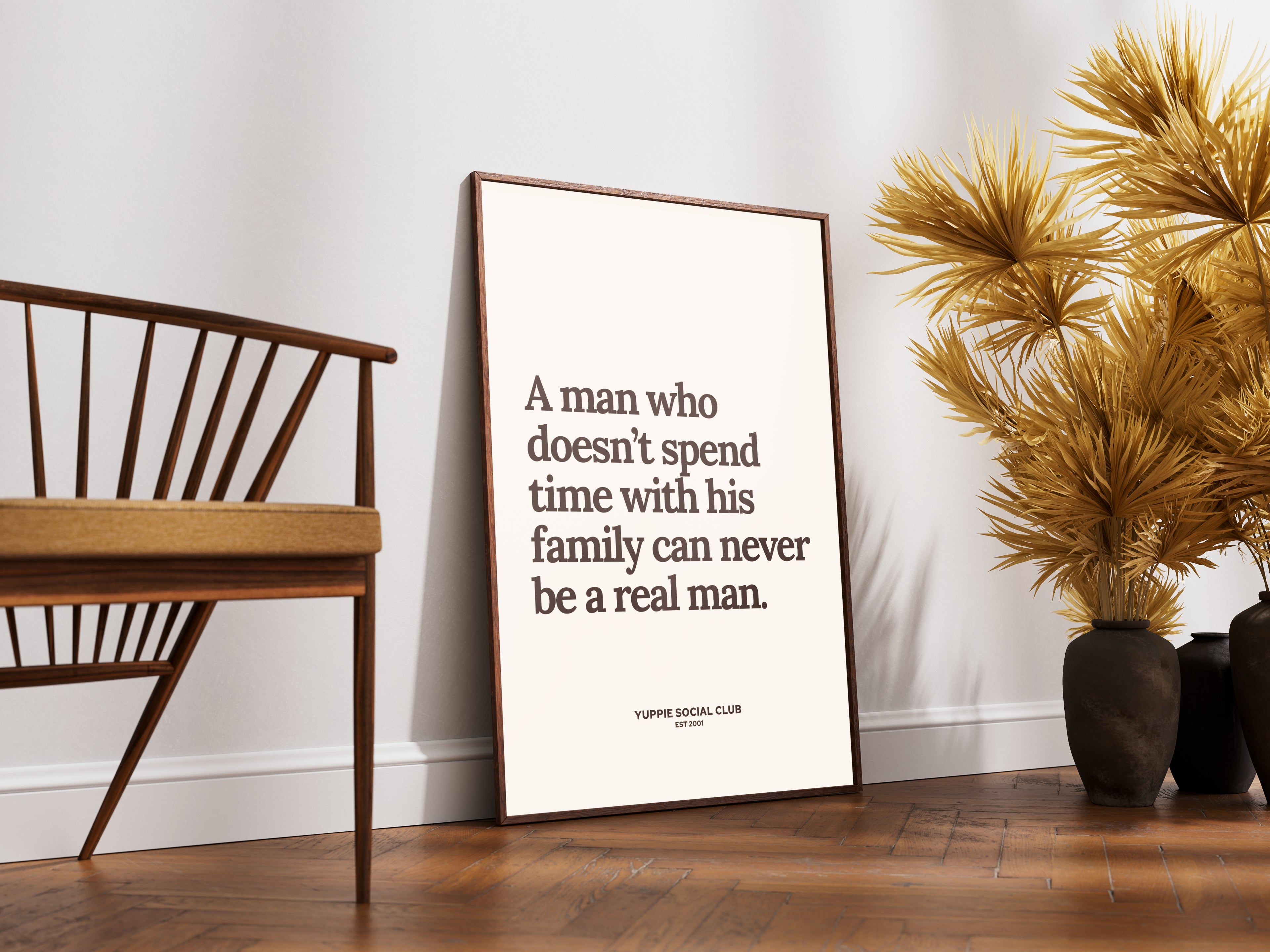 A Man Who Doesn't Quote Poster