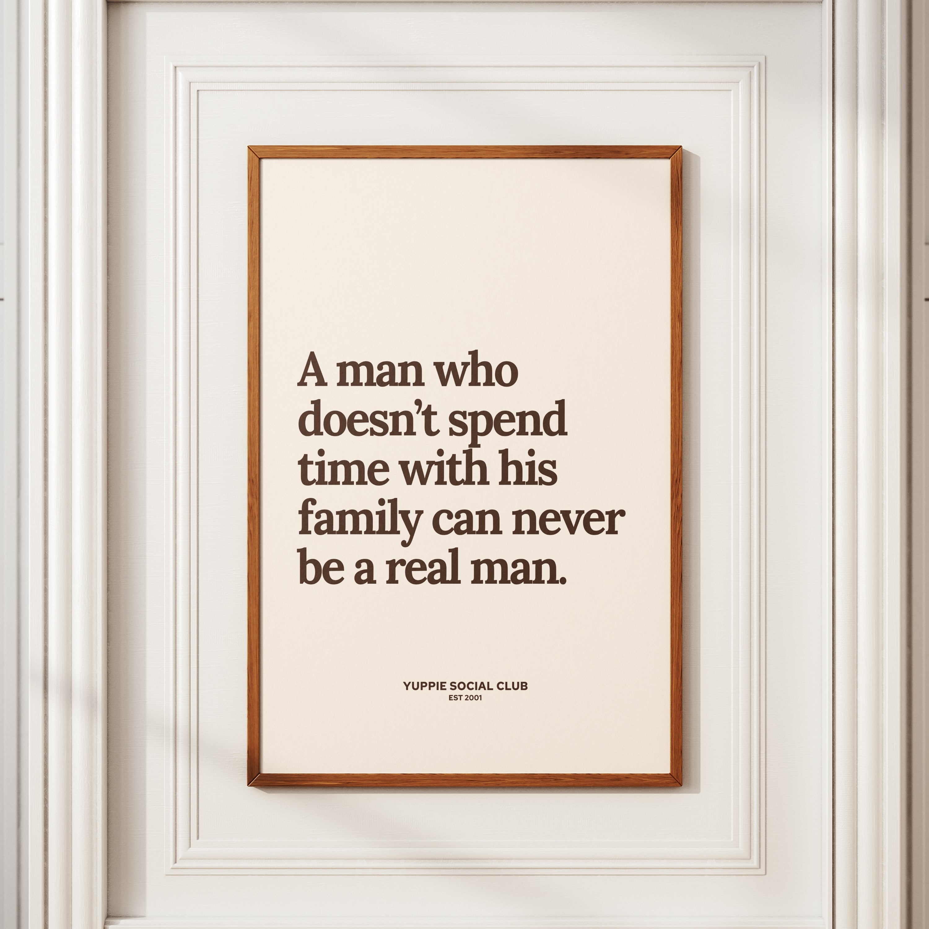 A Man Who Doesn't Quote Poster