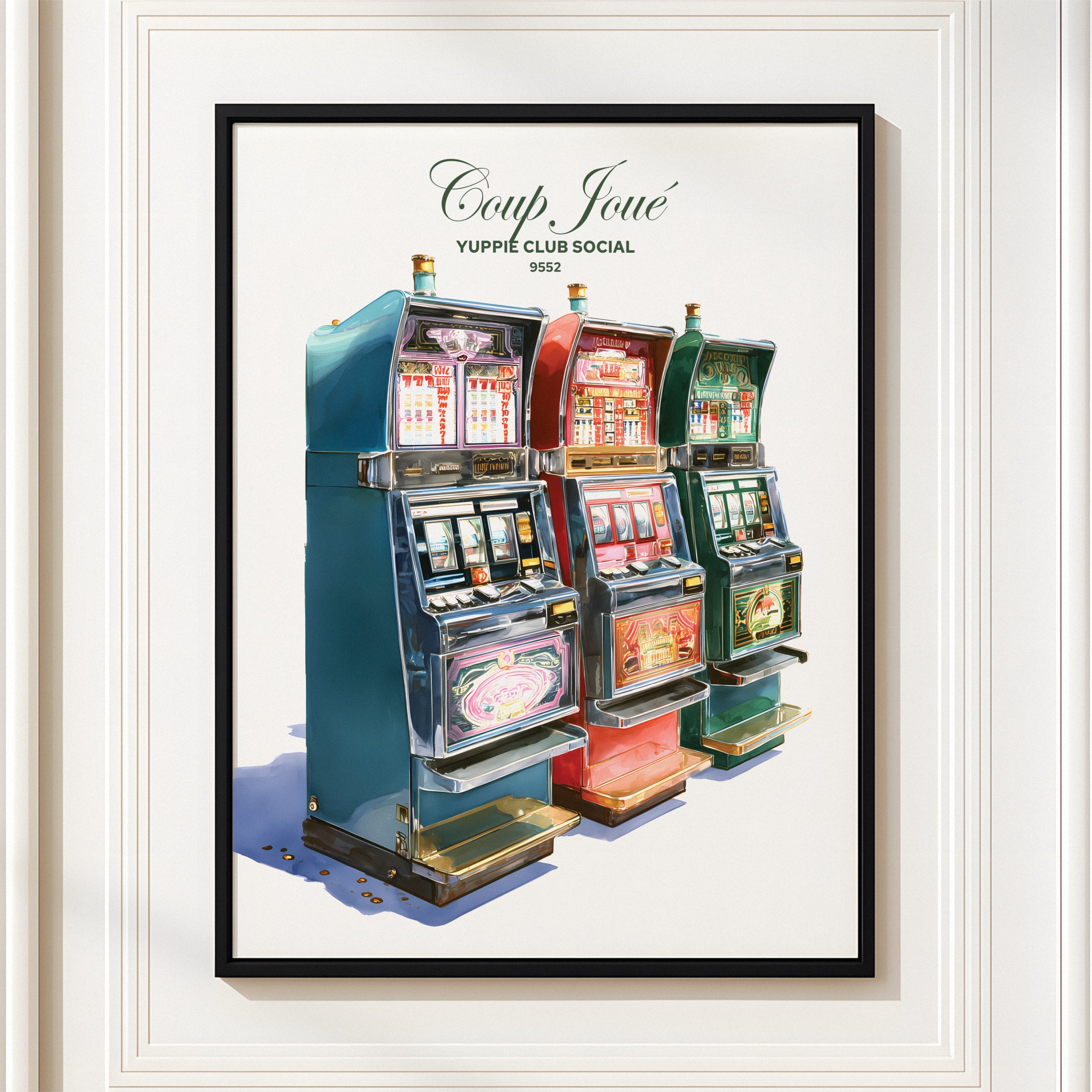 Coup Joué Vintage Casino Wall Art