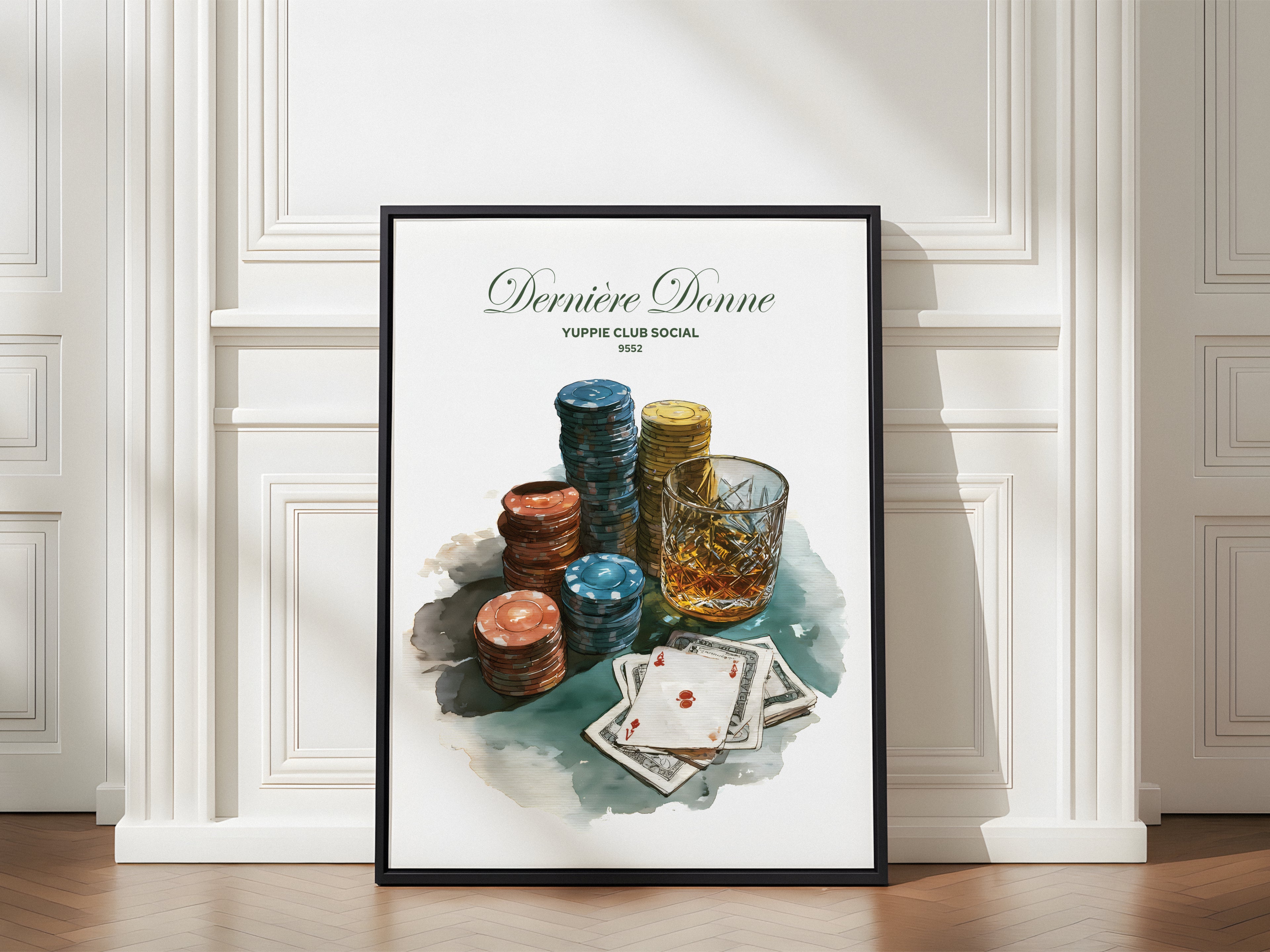 Dernière Donne Luxury Poker Wall Art