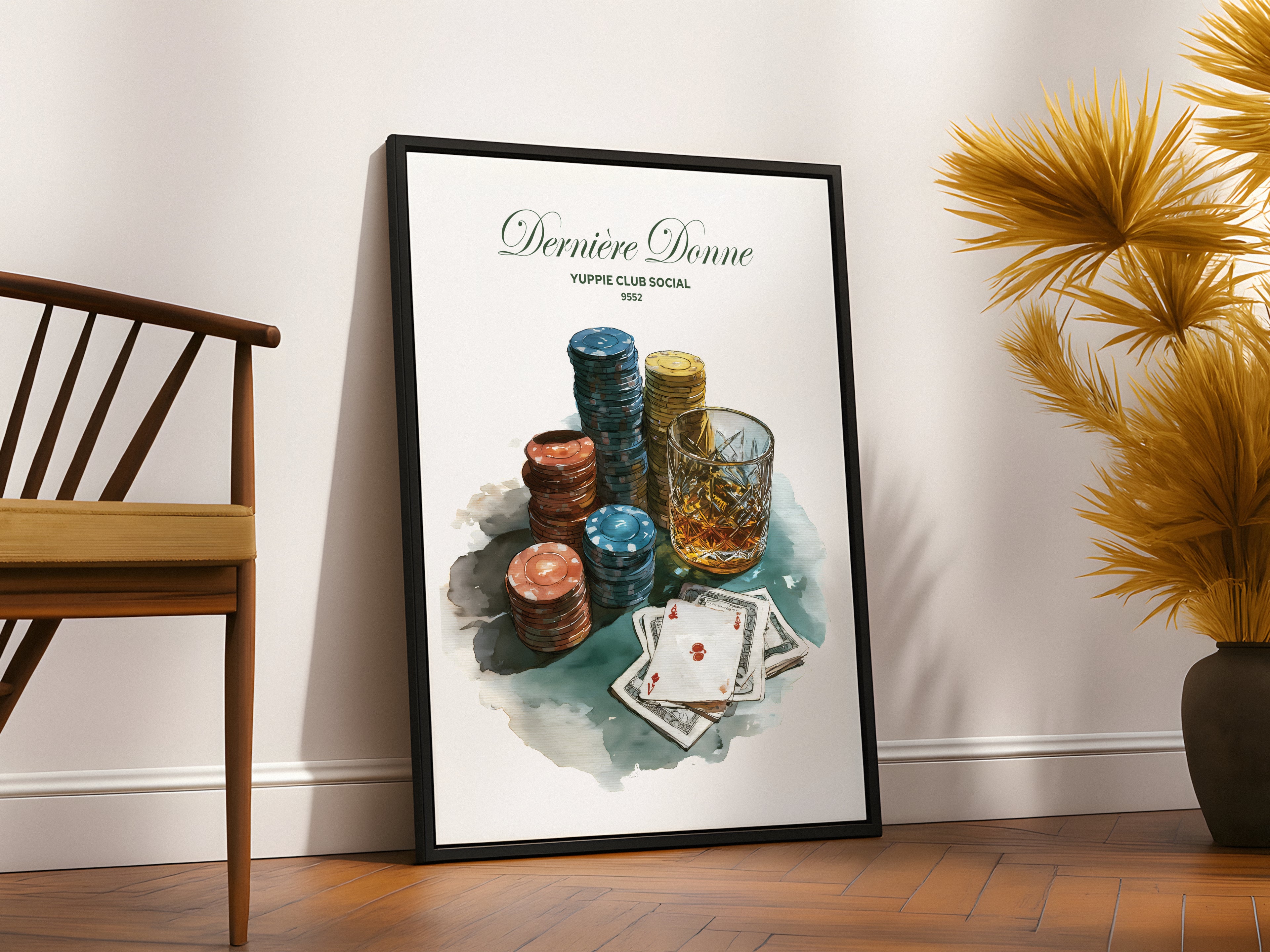 Dernière Donne Luxury Poker Wall Art