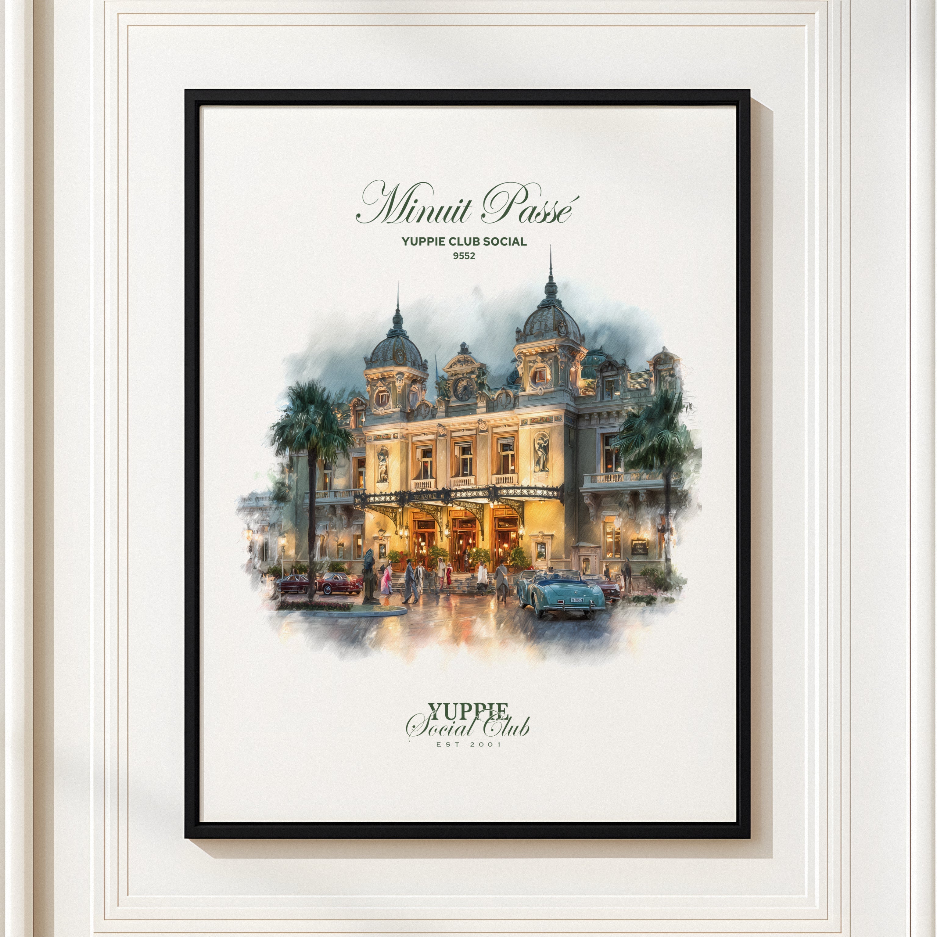 Minuit Passé Monte Carlo Casino Wall Art