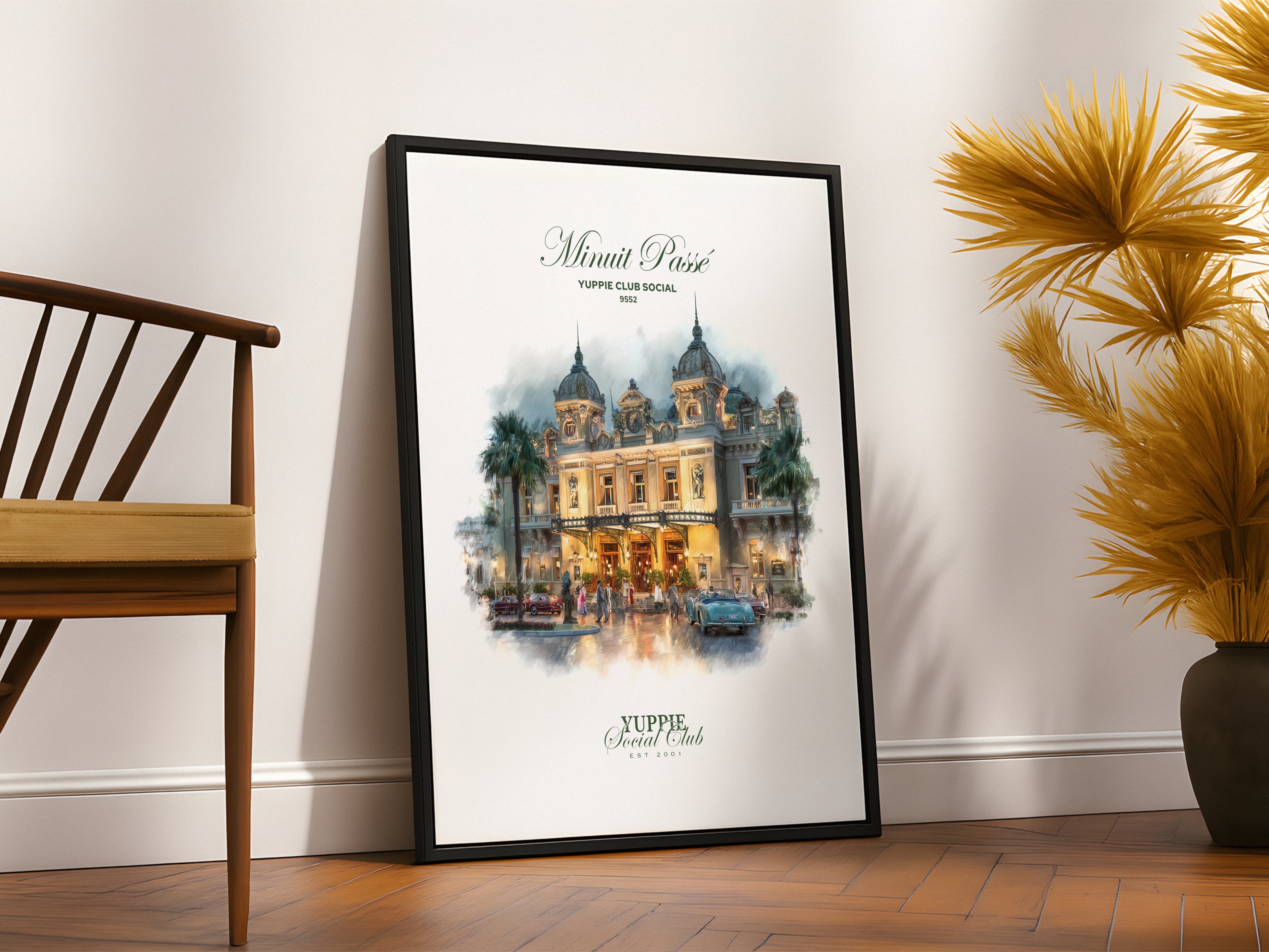 Minuit Passé Monte Carlo Casino Wall Art