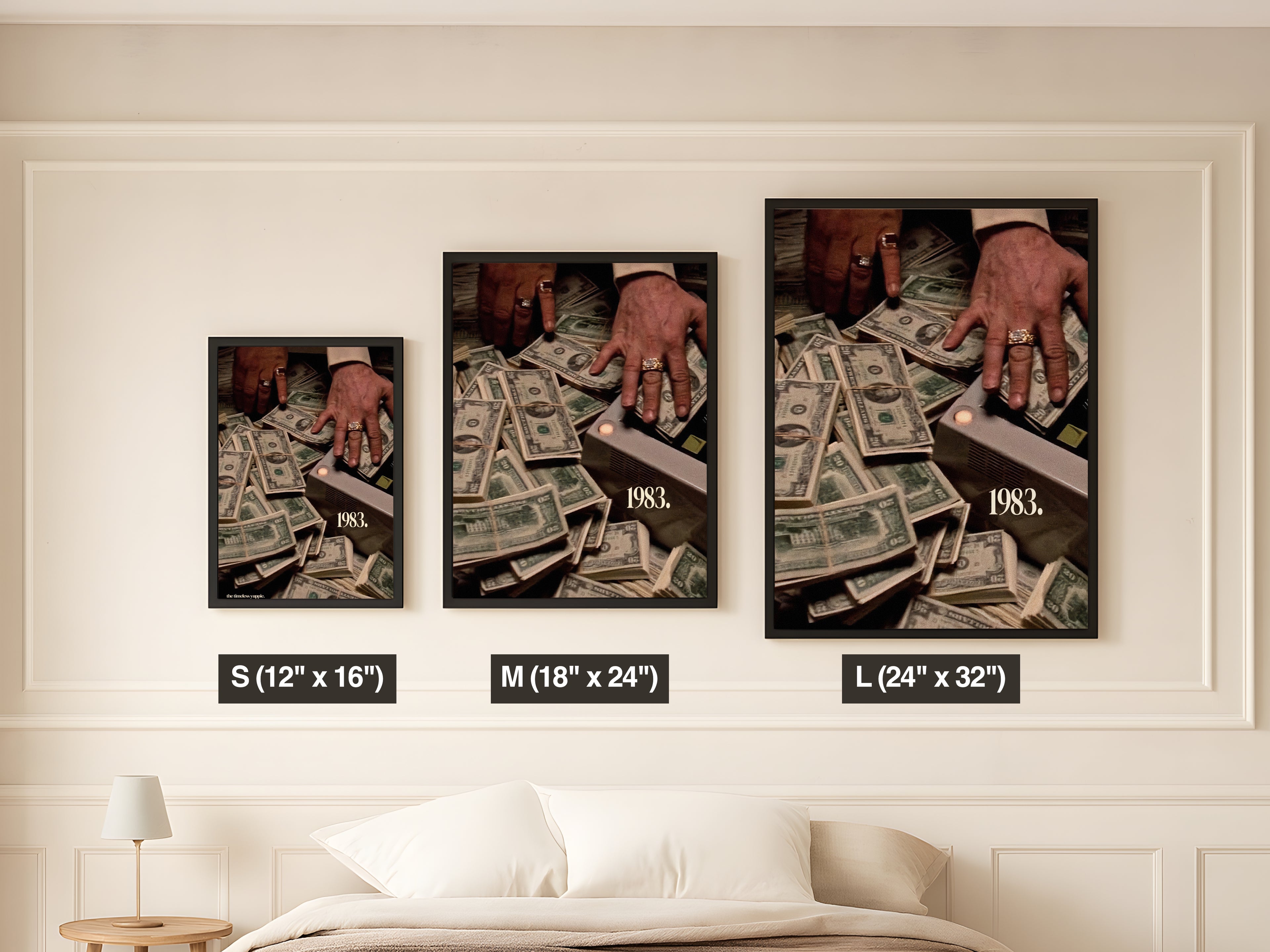 Scarface 1983 Money Counter Poster