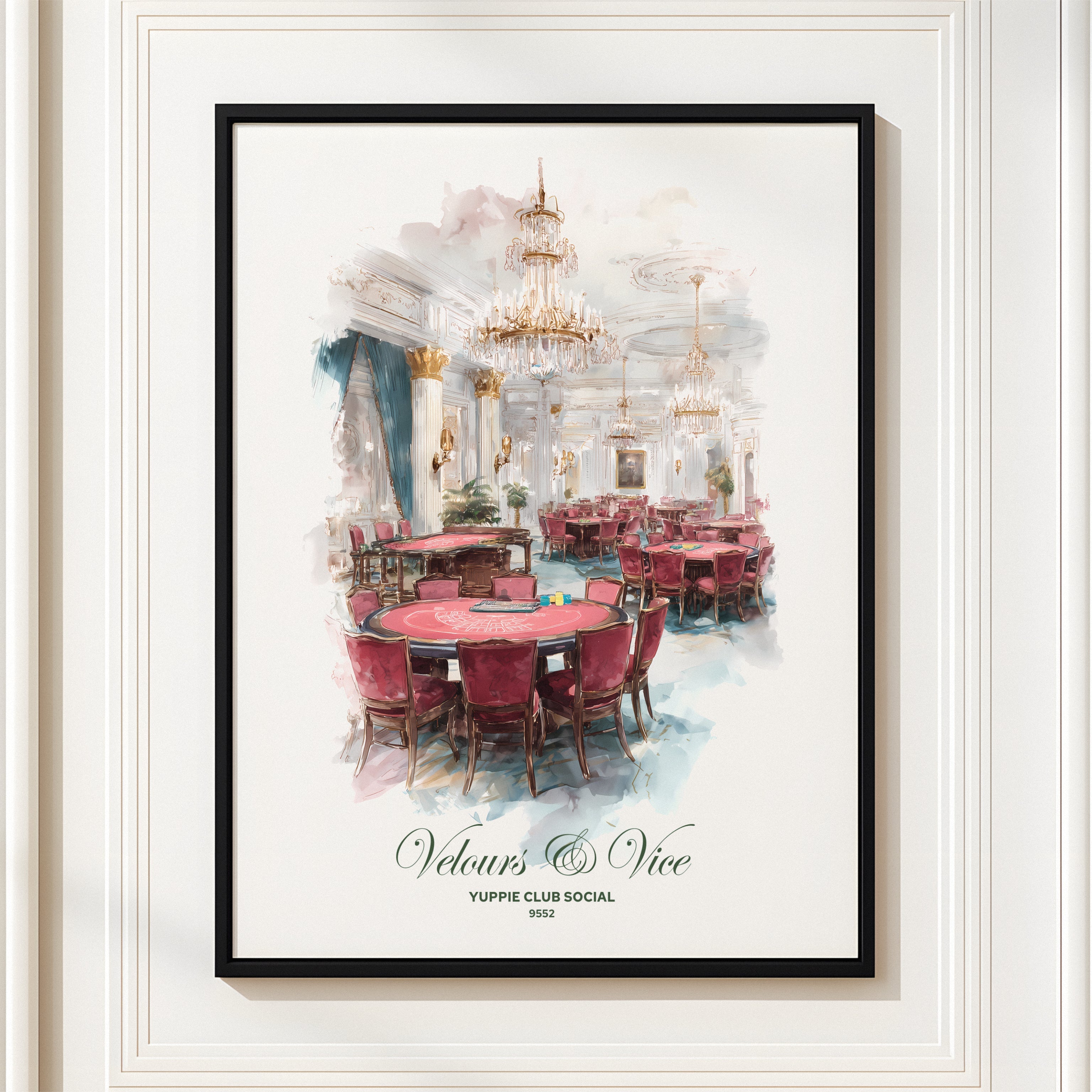 Velours & Vice Luxury Gaming Room Wall Art