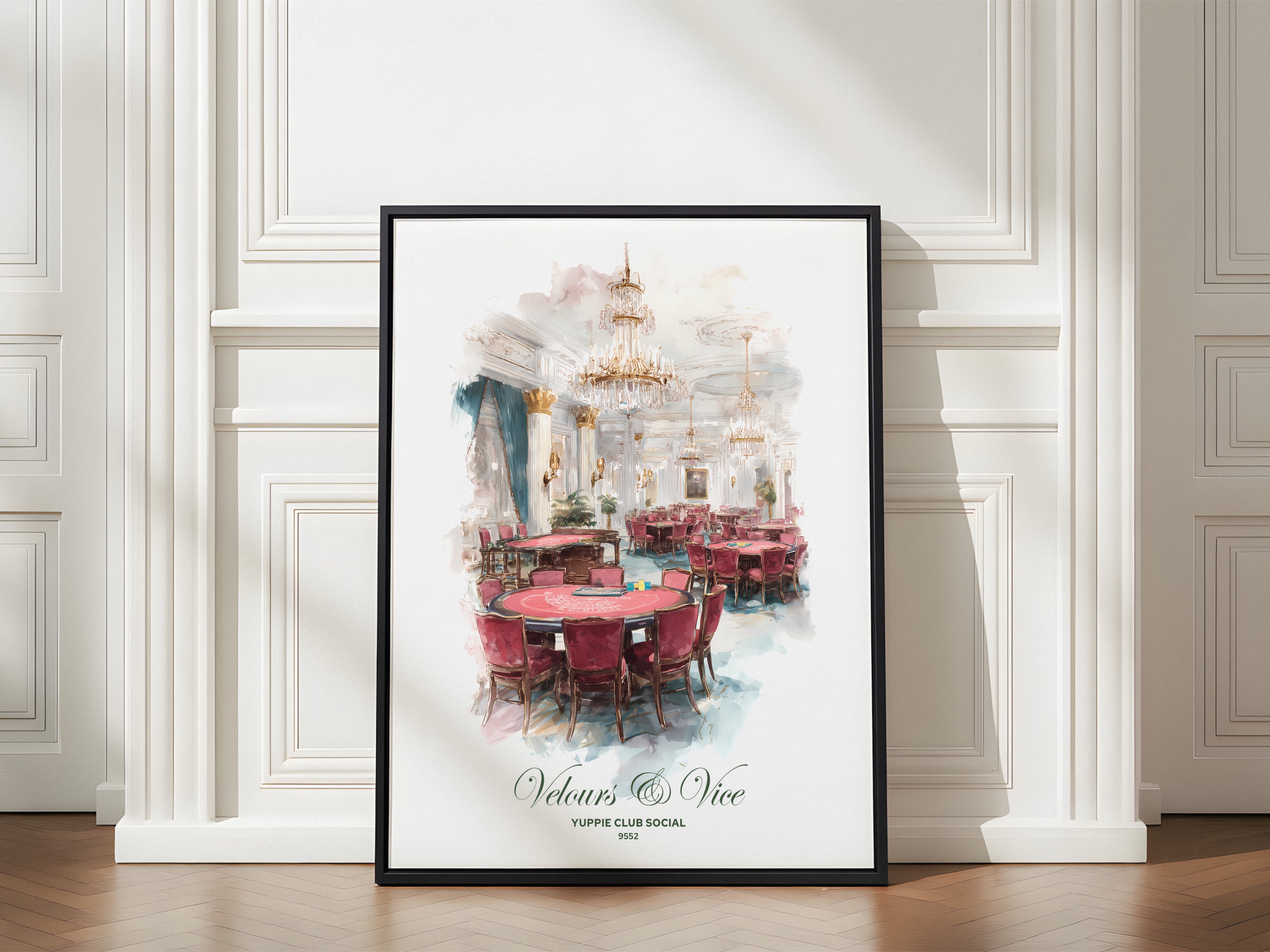 Velours & Vice Luxury Gaming Room Wall Art