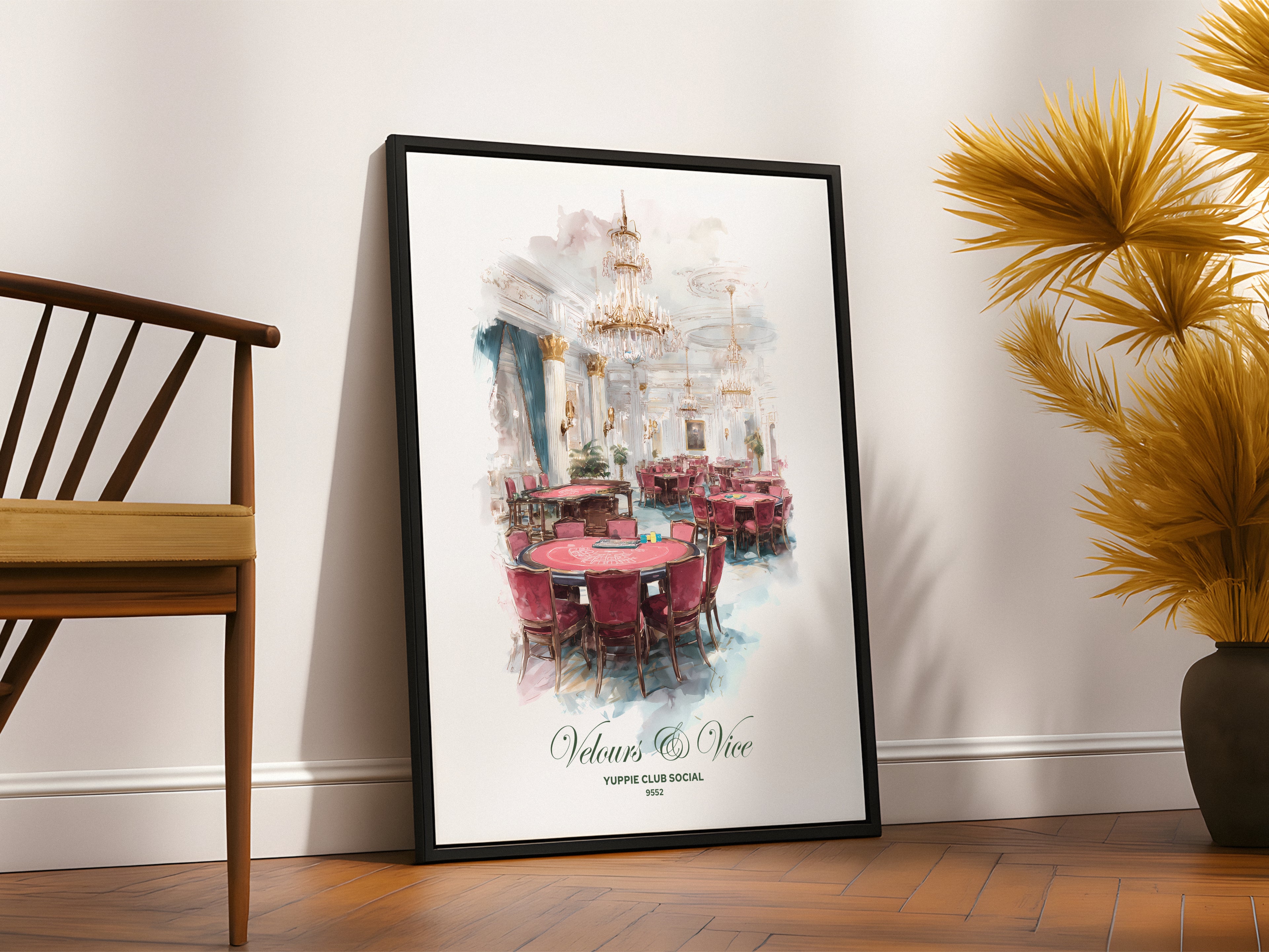 Velours & Vice Luxury Gaming Room Wall Art