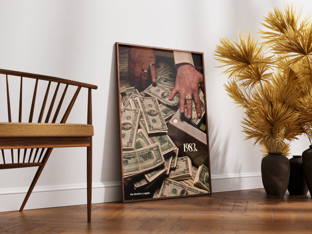 Scarface 1983 Money Counter Poster